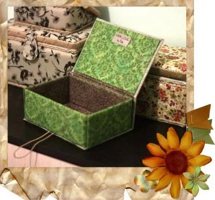 Sicriu pentru brodată cu mâinile lor de la un atelier de carton cu fotografii și video