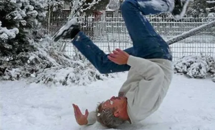 pantofi de iarna Slippery aici ce să facă, este sucul!