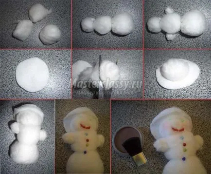 Snowmen cu mâinile lor