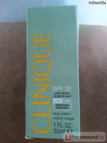 Protecție solară clinique spf 30 crema de fata - «pete negre pistrui nu bronzare (feței) De protecție solară SPF 30 clinique crema de fata - «pete intunecate pistrui nu arsuri solare
