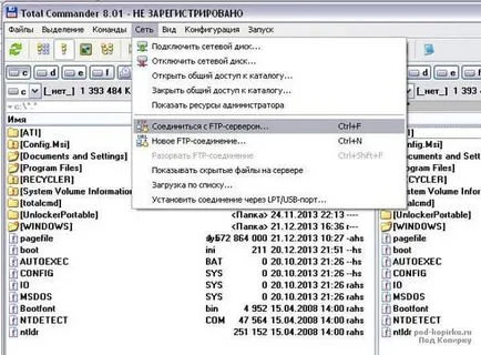 Compusul cu ftp-server, instrucțiuni pas cu pas pe internet cu exemple pentru incepatori