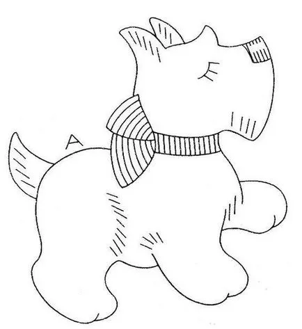 Câine din tesatura, modul de a face un caine dintr-un material cu mâinile (meserii din tesatura) Câine din tesatura, modul de a face un caine dintr-un material cu mâinile