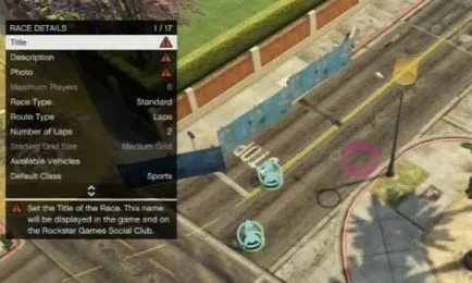 Crearea de trasee în gta on-line