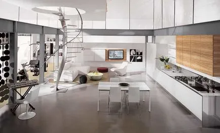 Design bucatarie stil modern fotografii interior, design-o zonă mică, decorare, proiecte, idei (foto) Design bucatarie stil modern fotografii de interior, o mică zonă de design, decorațiuni interioare, proiecte, idei