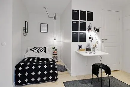 Designul modern al unui dormitor mic, 45 de fotografii
