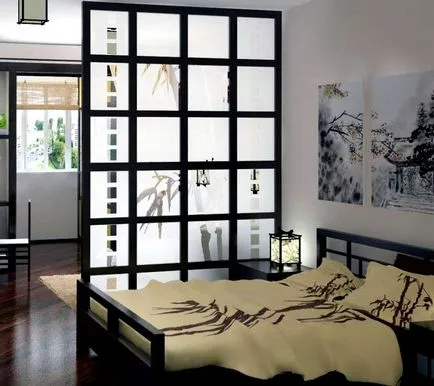 Dormitor în stil japonez, fotografie, design interior, cu propriile lor mâini, perdele de design, mic mobilier, (cameră în stil japonez) Dormitor în stil japonez, fotografie, design de interior cu propriile lor mâini, perdele de design, mic mobilier,