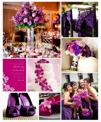 Nunta de culoare violet