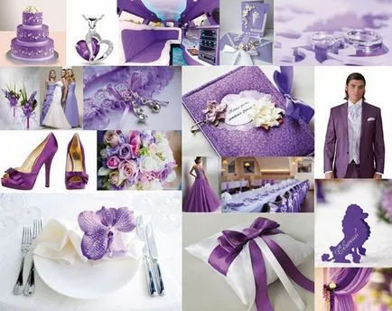 Nunta de culoare violet