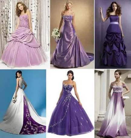 Nunta în fotografii color mov, idei de design (nunta într-o culoare mov) Nunta în violet fotografii color, idei de design