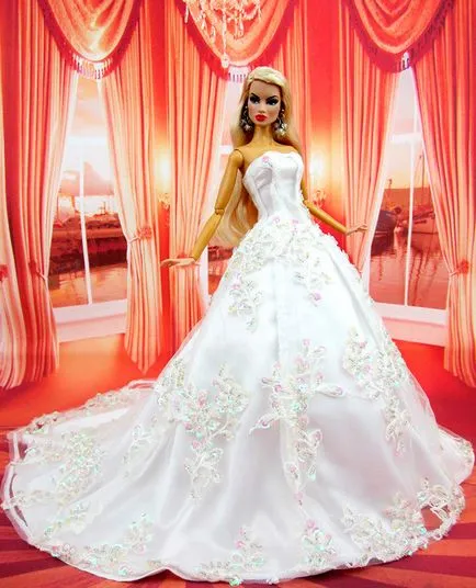 Rochie de mireasa pentru papusa-mireasa - cea mai bună carte foto (e) Rochie de mireasa pentru păpuși mireasa - fotografie cele mai bune rochii
