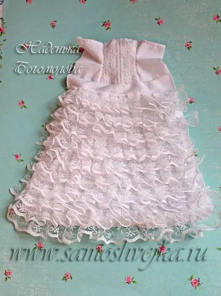 Rochie de mireasa pentru o păpușă cu propriile sale mâini (rochie) Rochie de mireasa pentru o păpușă cu propriile sale mâini