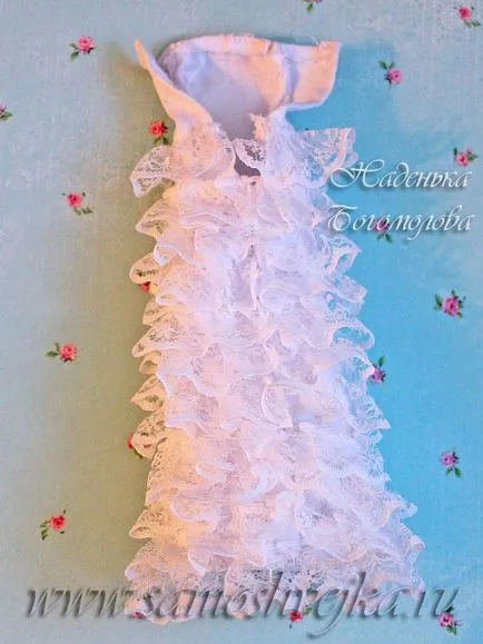 Rochie de mireasa pentru o păpușă cu propriile sale mâini (păpușă) Rochie de mireasa pentru o păpușă cu propriile sale mâini