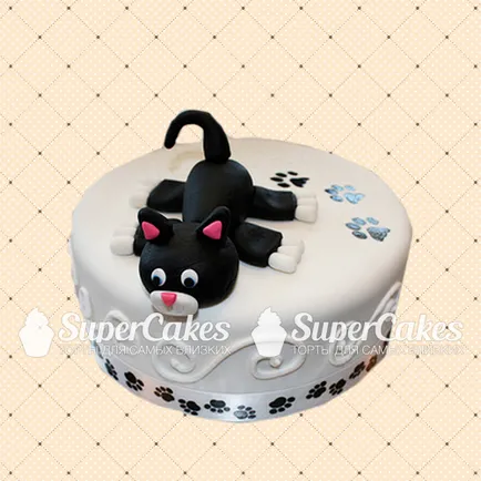 Chec cu o pisică, cumpăra un tort în formă de o pisica in casa supercakes de patiserie (tort pisica. Prăjitura cu o pisica. A comandat un tort frumos în formă de pisică) Chec cu o pisică, cumpăra un tort în formă de pisică în supercakes casa de cofetărie