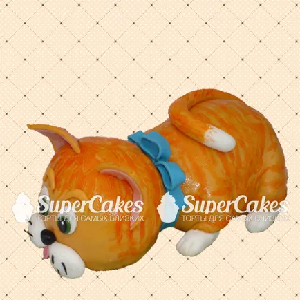 Chec cu o pisică, cumpăra un tort în formă de o pisica in casa supercakes de patiserie (tort pisica. Prăjitura cu o pisica. A comandat un tort frumos în formă de pisică) Chec cu o pisică, cumpăra un tort în formă de pisică în supercakes casa de cofetărie