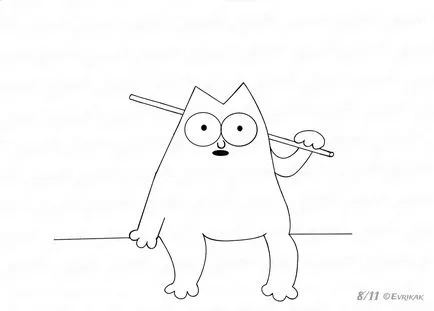 Aflați cum să atragă amuzant creion Cat de pisica lui Simon lui Simon