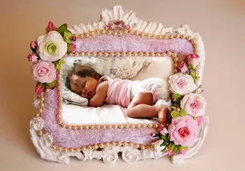 ramă foto de decorare cu mâinile sale