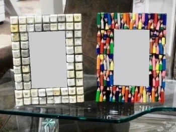 ramă foto de decorare cu mâinile sale