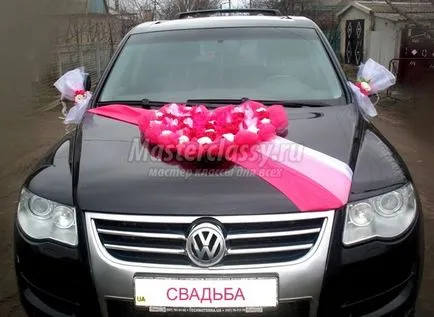 Decoratiuni pentru masini de nunta cu mâinile lor