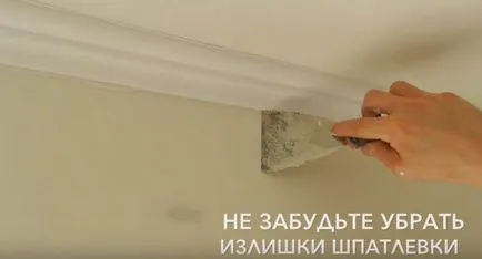 Instalarea plafon muluri mâini fotografie, instrucțiuni său film