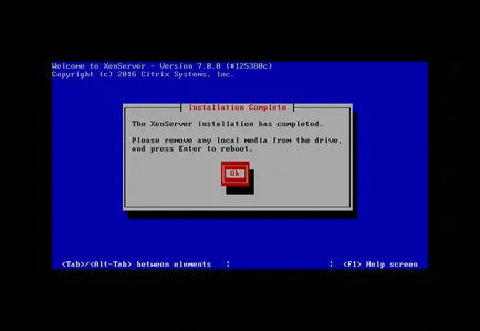 Instalarea XenServer 7, losst