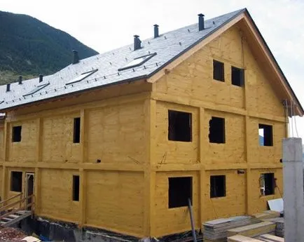 caramida izolație pentru pereți și casa din lemn exterior
