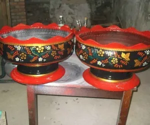 de anvelope vase decora gradina # 2