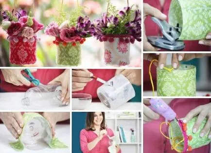 Vaze din sticla, cu mâinile lor - 29 de imagini cu idei pentru creativitate
