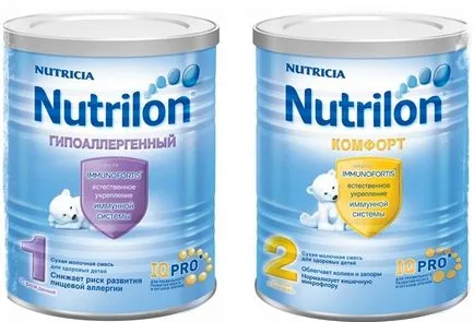 Tipuri de Nutrilon formula pentru sugari