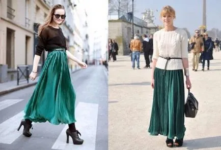 fusta plisata (plisată) (97 fotografii) 2017 lung, moda, midi, imagini alb, negru (2017) fusta plisata (plisse) (97 fotografii) 2017, moda, midi, imagini lungi alb, negru