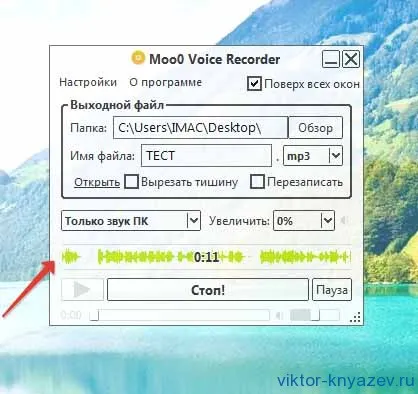 Înregistrarea unui sunet pe computer și cum să o facă de pe ecran și microfon, blog-ul Victor Knyazev (ecran) Înregistrare sunet pe computer și cum să o facă de pe ecran și microfon, blog-ul Victor Knyazev