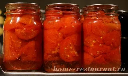 Pregătirile pentru rețetele de aur de iarnă de tomate