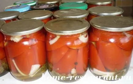 Pregătirile pentru rețetele de aur de iarnă de tomate