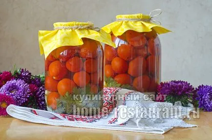 Pregătirile pentru rețetele de aur de iarnă de tomate
