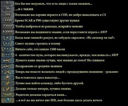 Rangurile și gradele CC a modului de a îmbunătăți rang în cs merge, de calibrare - Ghiduri de la