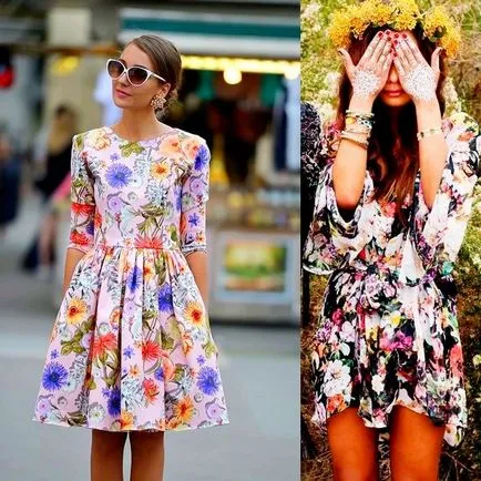 veșmintelor feminine florale 2017 pentru femei reale de moda (rochie) rochie florale Feminine 2017 pentru fashioniste adevărate