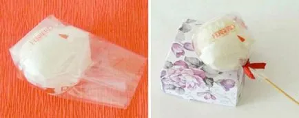 Cosuri de dulciuri cu mâinile sale