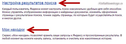 Căutam în Yandex