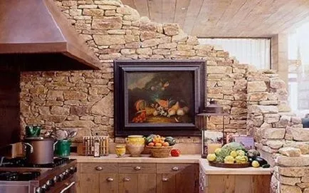 Design de bucătărie cu piatră