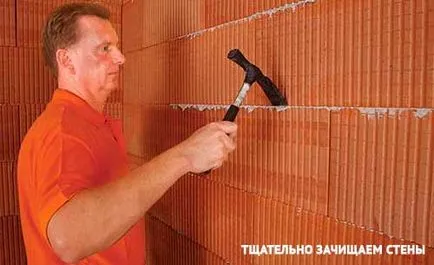 Ca perete de cărămidă tencuită Ca perete de cărămidă tencuită