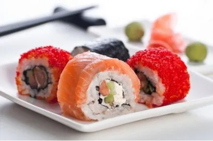 Cum să mănânce sushi cu betisoarele