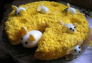 Cum de a decora o mimoza salata Cum de a decora o mimoza salata