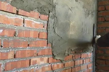 Ca perete de cărămidă tencuită Ca perete de cărămidă tencuită