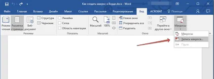Ce este un macro în cuvânt Ce este un macro în cuvânt