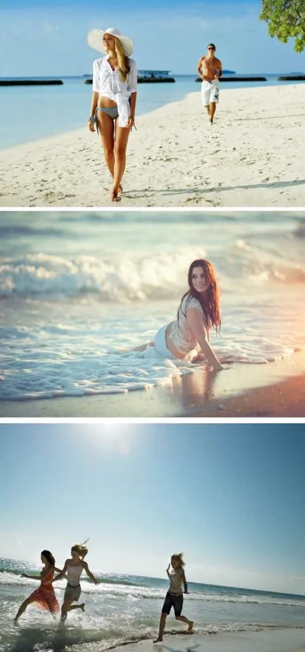 Sedinta foto pe plajă ca și