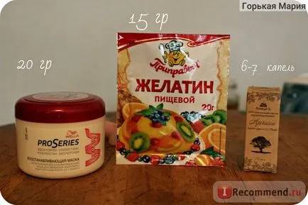 păr Gelatina laminare la domiciliu păr Gelatina laminare la domiciliu
