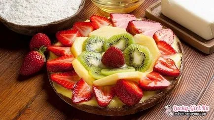 Cât de frumos tăiate de fructe pe masa