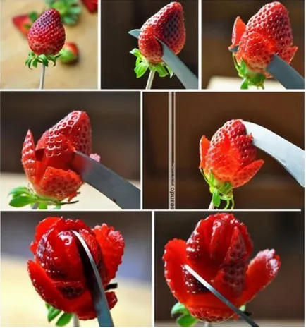 Cât de frumos tăiate de fructe pe masa Cât de frumos tăiate de fructe pe masa