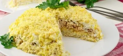 Cum de a decora o mimoza salata Cum de a decora o mimoza salata