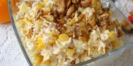 Salata cu carne de pui și ananas, rețete Salata cu carne de pui și ananas, rețete