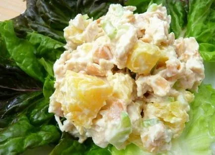 Salata cu carne de pui și ananas, rețete Salata cu carne de pui și ananas, rețete